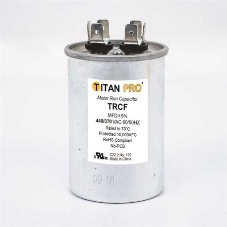 TITAN 20 MFD 440/370-Volt Round Run Capacitor TRCF20